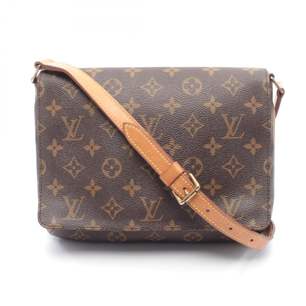 Louis Vuitton Musette Tango Short Strap Monogram Shoulder Bag Canvas Leather